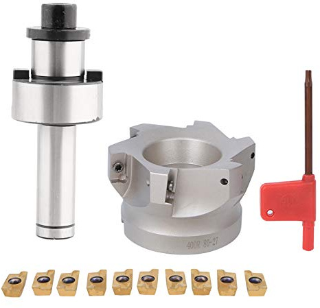 Fresas de Extremo CNC para Metal y Acero Inoxidable, Herramienta de Fresado Industrial con 6 Ranuras y 10 Insertos APMT1604, Soporte Compatible de Alta Precisión