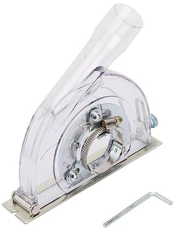 Cutting Dust Cover, Angle Grinder Dust Cover,Grinding Shroud for 100/125/150mm Angle Grinder,Cutting Disc Diameter 90/115/125mm,Transparent PC shell