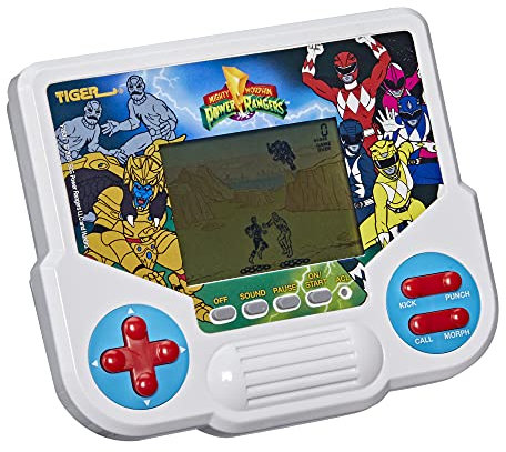 Tiger Electronics Mighty Morphin Power Rangers Electronic LCD Video Game, Retro-Inspired 1-Player Handheld Game, Ages 8 and Up