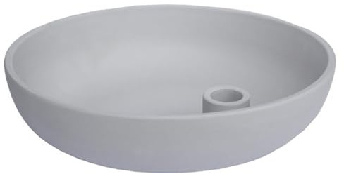 Storefactory Lidatorp XL Kerzenhalter, hellgrau, Keramik, HxB 26 x 6 cm