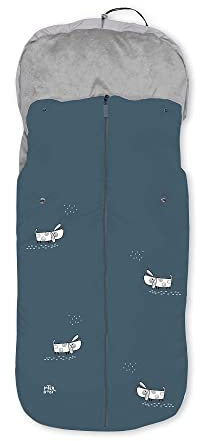Saco Silla Paseo Universal, saco invierno silla paseo universal, Desmontable con cremallera, cabezal ajustable,impermeable y transpirable, fácil de limpiar, unisex (Perros salchi)