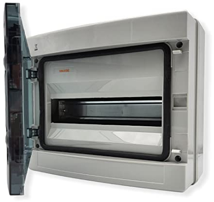 Sicherungskasten Verteilerkasten Aufputz IP65 8-12 Module (12 Module)