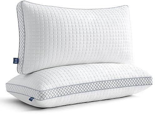 BedStory kopfkissen 40x80,Verstellbare Faserfüllung Kissen mit reißverschluss, Hotel Kissen 2er Set aus 950g x 2 mikrofaser, Waschbares nackenkissen für Allergiker, Seitenschläfer und Rückenschläfer