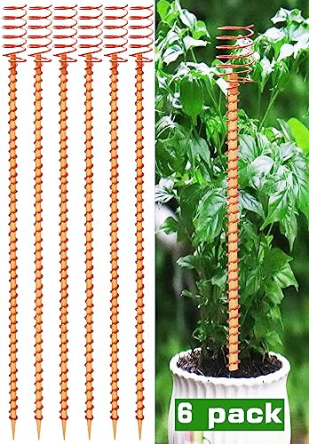 Confezione da 6 antenne da giardinaggio in rame per elettrocoltura da 33 cm, pali in rame per piante, aste in rame puro per giardino, elettrocoltura, giardinaggio, bobine di rame, strumenti con filo