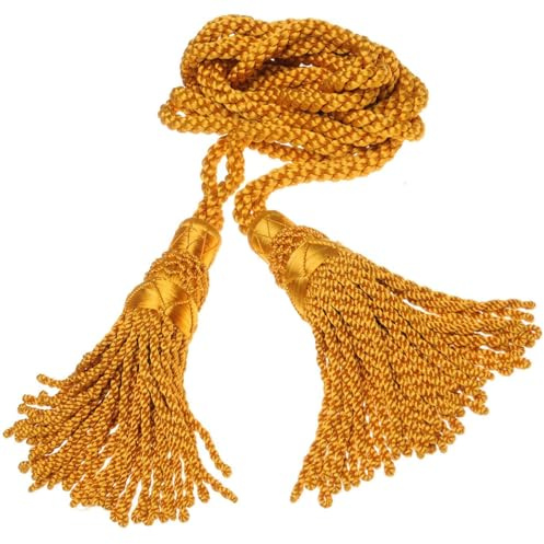 TC Great Highland Bagpipes Drone Cords/Scottish Bagpipe Silk Cord (Golden)