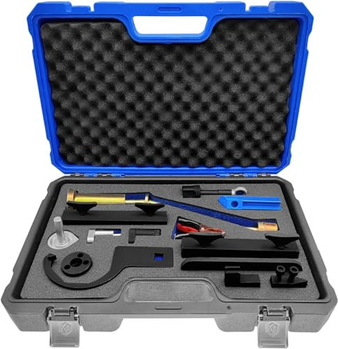 ZKTOOL 14PC Engine Camshaft Alignment Timing Tool Kit Fit for Land Rover Range Rover Sport Jaguar Discovry 4 V8 5.0 L V6 3.0L Cylinder Engine. Tool with Fuel Pump and Two Injector.