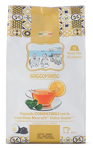 48 Capsule Caffé compatibile con Nescafè Dolce Gusto GATTOPARDO TODA CAFFE TE LIMONE solubile per Macchine Nescafé a capsule compatibile con Dolce Gusto –