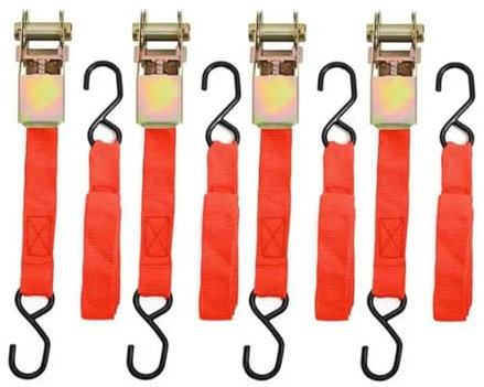 Cinghie a cricchetto, cinghie di fissaggio a cricchetto, cinghie di fissaggio a cricchetto for impieghi gravosi con doppi ganci a J, cinghie di carico for fasci di merci e auto-salvataggio del rimorch
