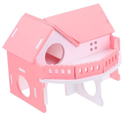 Sosoport Hamster Schlafhaus Kunststoff Ruhehaus 18x15x14cm Pink Haustiernest Für Kleine Kleintiere