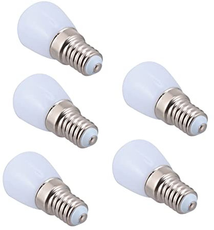 Operitacx 5piezas Bombillas Led Consumo Refrigerador Carcasa De Cerámica y Vidrio Blanco Lechoso Iluminación Led Para Cocina y Lámpara