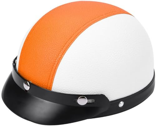 Caschi Da Moto, Caschi Casco Aperto Mezzo Casco Da Moto,Traspirante Casco Scooter Parasoleper, Mezzi Caschi Leggeri, Caschi Per Protezione Solare Per Ciclomotori