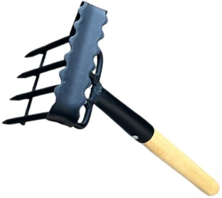 Yardenfun Râteau à Main pour Jardinage Petit Râteau Multifonctionnel Outil pour Désherber Planter Jardin