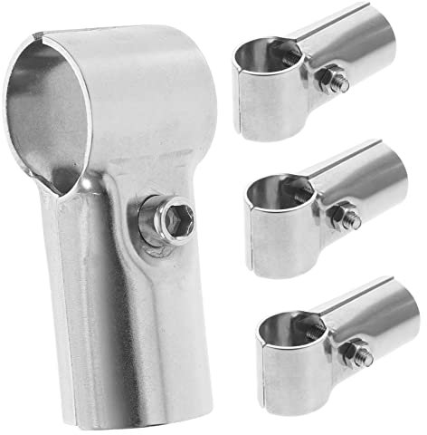 SHINEOFI 4 Stück T-Klemmen für Maschendrahtzaun Rohrschellen für Handläufe und Zäune Einfache Installation und Langlebig Zubehör für Gewächshäuser und Zaunwerkzeuge für Heimwerker