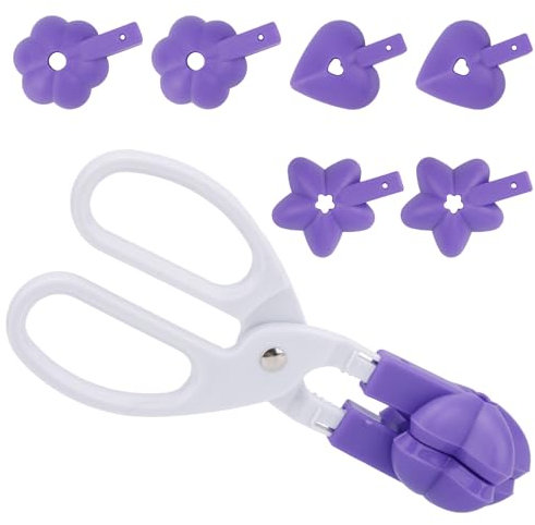 lasuroa Juego de Moldes Cake Pops 3 en 1, Moldes Cake Pops Con Forma Corazón Morado Flor y Estrella Juego Prensas para Piruletas Herramientas para Hornear Dulces Chocolates y Postres