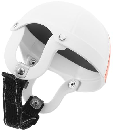 Hohopeti Adjustable Small Dog Helmet with Ear Holes and Padded Liner Breathable Pet Head Protection for Puppies and Cats Secure Strap for Motorcycle and Outdoor Riding Safety