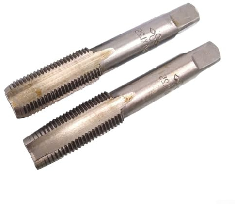 Für HSS-Gewindebohrer M14 x 125 mm mit M14 x 125 mm Schneideisen-Set für metrisches Gewinde, Rechtshänder, Hochgeschwindigkeitsstahlkonstruktion, 80 mm Gewindebohrerlinse