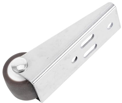 VILLFUL Ruota Fissa Profilo Basso per Mobili Scorrevoli Rotella Silenziosa in Tpe Resistente all Usura Montaggio Laterale e Verticale per Porte di Legno Supporto Preciso per Armadi