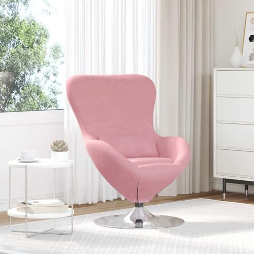 Frdhee Loungesessel, Lehn Sessel, Lehn Sessels, Eiersessel Rosa 63 x 73 x 90 cm Samt Fürs Schlafzimmer, Gästezimmer, Esszimmer, Homeoffice