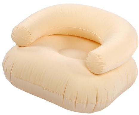 Haofy Aufblasbarer Lounge-Sessel, U-förmiges Design, Weiche Beflockung, Aufblasbare Couch, Tragbares Luftsofa für Drinnen und Draußen, Strand, Pool, Camping, Hinterhof (#12)