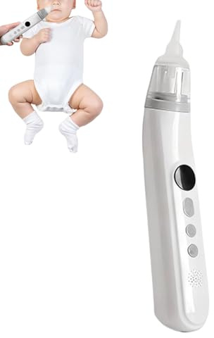 Aspirador nasal: impermeable con música relajante, aspirador nasal de succión fuerte con niveles de potencia ajustables, limpiador eléctrico de nariz, succión de mocos para niños, facilidad de