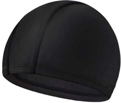 YIPFEN Bonnet de Bain Adulte Homme Femme Noir - Haute Élasticité, Confortable & Durable pour Natation & Piscine