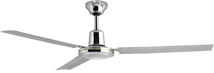 Orbegozo CFC 49120 - Deckenventilator mit Wandschalter, fünf Stufen, leise, 120 cm Durchmesser, verchromt, 60 W, Grau