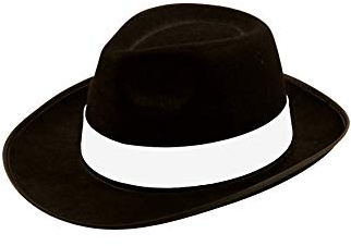TrendyFashion Hut für Erwachsene, schwarz-weiß gestreift, Unisex, Weihnachten, Halloween, Ostern, Party, Hut