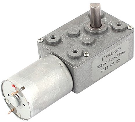 Aexit Motor de reducción de la caja de engranajes de tornillo sinfín de alto par motor de 12' DC (model: B1748VIX-7364CG) 12V 34RPM 6mm