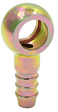 sourcing map Hohlschraube Bremsleitung Adapter Für Motorrad Auto 1pc | 8mm ID, 12mm Banjo, CNC Bearbeitung, Bremssystem, Luft- Und Kraftstoffversorgung, Motor, Schlauchkupplung