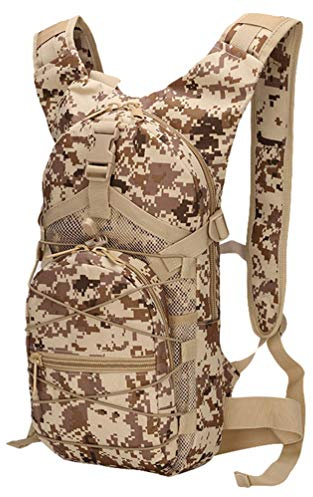 Kaiyei Zaino Militare Camouflage 15L Bicicletta Casual Impermeabile Multitasca Durevole Viaggio Tattico Trekking Trekking Alpinismo Sportivo Piccola Borsa