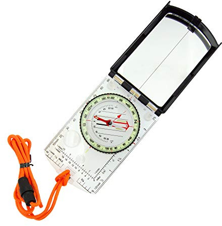 Sun Company ProSight Sighting Map Compass with Adjustable Declination - Lightweight Orienteering Baseplate Compass for Hiking, Backpacking, and Survival Navigation | Professional Grade