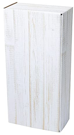5 x PresentFill® Shabby Chic Weinkarton für 2 Flaschen I Weinverpackung Made in Germany I Flaschenverpackung Präsentkarton Geschenkkarton Flaschenkarton für Weihnachten Geburtstag Geschenke