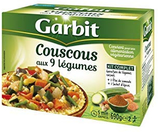 GARBIT - Couscous 9 Légumes 690G - Lot De 2 - meilleure offre