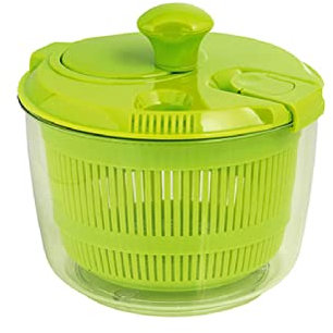 leixiaoxia Essoreuse À Salade Salade Capacité Machine De Filature De Fruits À Salade Rotative À Une Clé pour Déshydrateur De Légumes Ménagers 2.7L