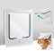 NAMSAN Cat Flap Cat Door with 4 Way Locking Dog Flap for Wooden Door Windproof Rainproof Pet Flap for Cats/Puppies (27.5 x 23.5 x 5 CM)