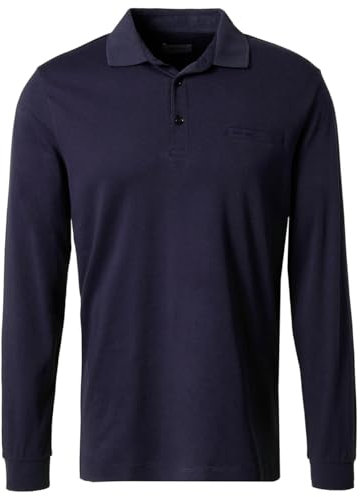 Pierre Cardin Herren Polo-Shirt Langarm Polo Longsleeve | Männer Polo-Hemd | 3 Knopf | Modern Fit | Marine 6000 | S
