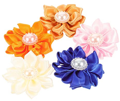 IWOWHERO 20 Stücke Realistische Blume Form Charms Für Handwerk Haarnadel Charms Kleid Decor Schal Blume Decor