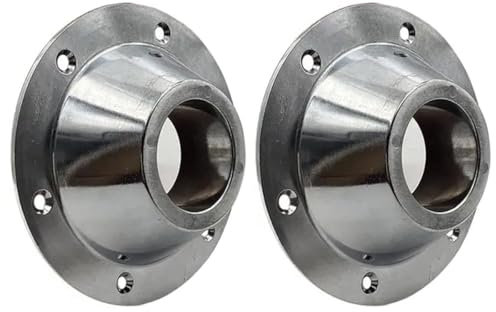 Tiardey Supporto da Tavolo per roulotte e Camper 2 Pezzi - Supporto Base in Alluminio per Camper e Camper, Accessorio Argento per tavoli da Yacht, Dimensioni compatte 16,7x16,7x4,5 cm