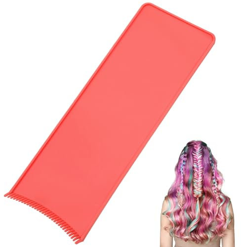 Balayage Board Highlighting Board Hair Dye Tools Hair Coloring Paddle, Balayage Highlighting Board with Teeth, Highlighting Paddle for Barber Salon Hairstylist Hair Dying Tools, Orange