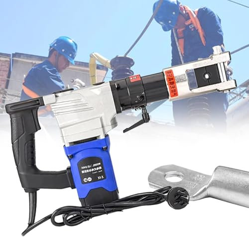VNATWGOO Alicates De Crimpado HidráUlicos EléCtricos, para Terminales De Cobre/AlúMina, Crimpadora AutomáTica De Terminales De Cable Y Cable De Mano, Crimpadora EléCtrica Kit,LZ-240C