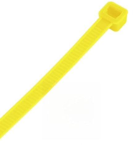 Nylon Cable Ties 4.8 x 450mm Pack of 30 Yellow Ideal for Connecting and Organizing Cables and Other Items