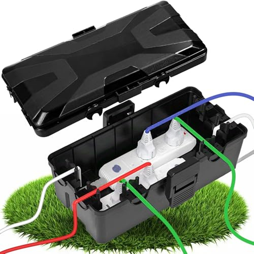 KENPOJO Kabelbox Wasserdicht IP54 für Außenbereich Outdoor, 25x12x7 CM