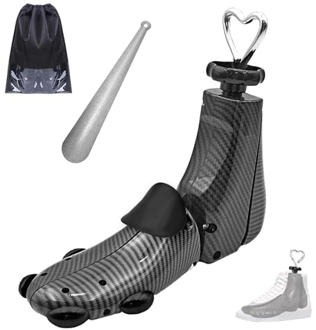 JJDPARTS Forma Allargascarpe Donna Uomo, Forma Allargascarpe per Stivali Donna, Forma Allargascarpe Regolabile per Piedi Larghi Unisex, S for Uk Size 4-8.5 ( Black, 1pcs )