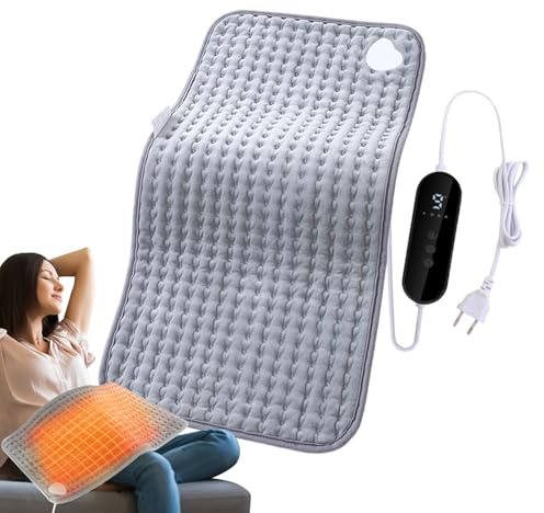 Heizkissen - 30x61 cm Wärmekissen Mit 9 Temperaturen - Heizmatte zur Körperentlastung,Für Büro Stuhl Bett Füße Nacken Schultern Rücken Knie Hüfte Weihnachten Geburtstag Mutter Ehefrau