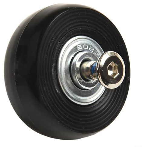 Rehoetom Gepäck-Ersatzräder für Koffer, 2 Stück, schwarze Räder mit Schrauben und Schraubenschlüsseln, doppeltes Kugellager, glatte Rolle für Reisegepäckreparatur (B)
