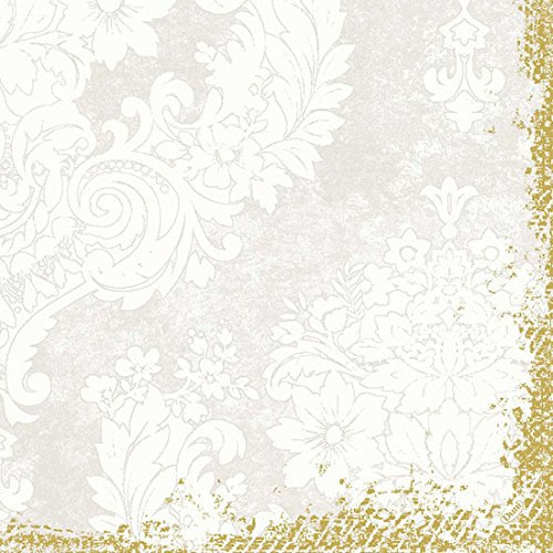 Duni Zelltuch-Servietten 3 lagig 1/4 Falz 40 x 40 cm Royal White, 250 Stück