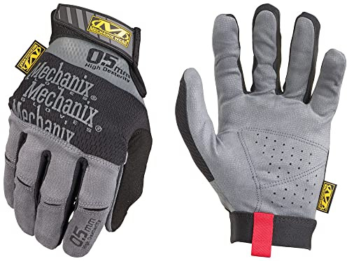 Mechanix Wear - Specialty 0.5mm High Dexterity Handschuhe (Medium, Grau) | Ultradünnes 0,5 mm Design für maximale Geschicklichkeit, präzise Aufgabenleistung und passgenaue Touchscreen-Kompatibilität