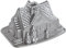 Nordic Ware Gingerbread House Bundt Pan, Seasonal Christmas Aluminium Bundt Tin, Bundt Cake Tin with Pattern, Cake Mould , Colour: Silver