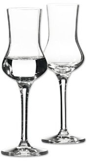 Bohemia Cristal Grand Gourmet Grappa in Vetro 6 Pezzi in Una Confezione Regalo, capacity-80 Mililiter, Taglia Unica