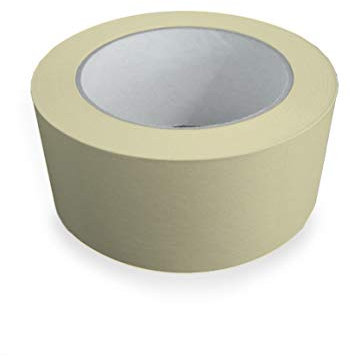 Handelskönig 24 x Feinkrepp (Karton) 50 mm x 50 m Malerkrepp Flachkrepp Klebeband Kreppband zum Abkleben bei Malerarbeiten